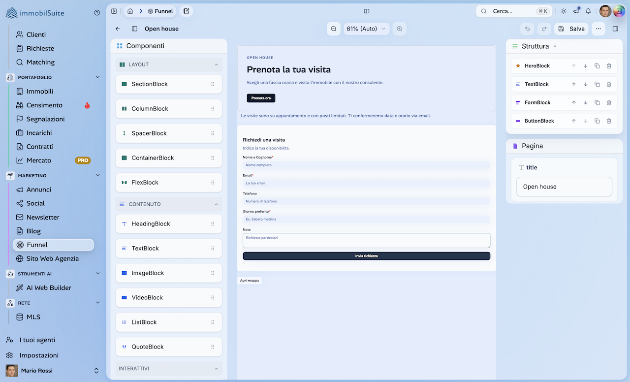 Editor funnel ImmobilSuite